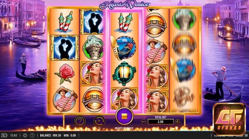 Tỷ lệ trả thưởng của slot game Hearts of Venice cực cao lên tới 96,24%