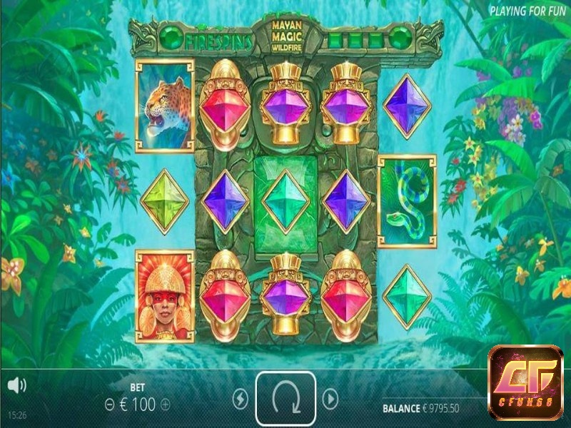 Cách chơi tựa game Mayan Magic Wildfire khá đơn giản