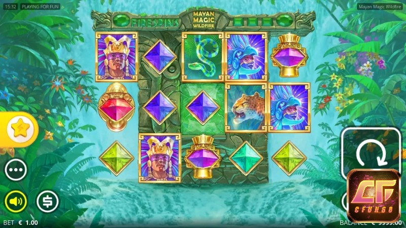 Tính năng thưởng độc đáo của Mayan Magic Wildfire