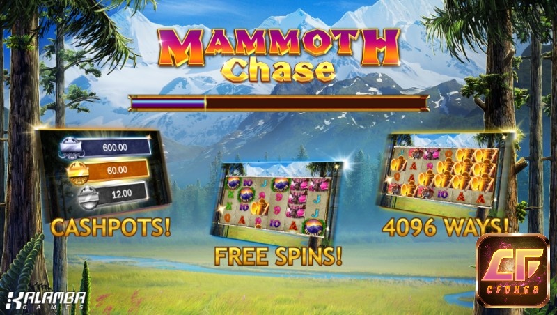 Mammoth Chase Jackpot lấy bối cảnh về thời tiền sử có voi ma mút