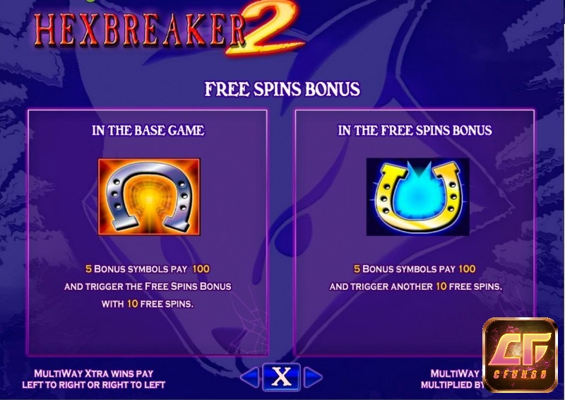 Trong Free Games, biểu tượng Bonus có hình móng ngựa ngược