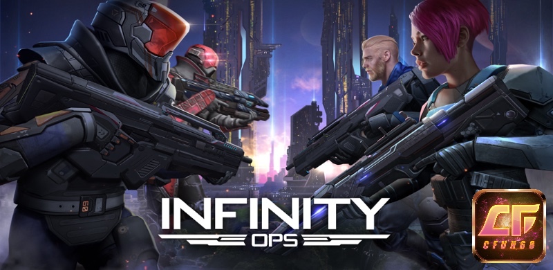 Infinity Ops game bắn súng mobile sở hữu đồ họa tương lai ấn tượng, chế độ multiplayer phong phú