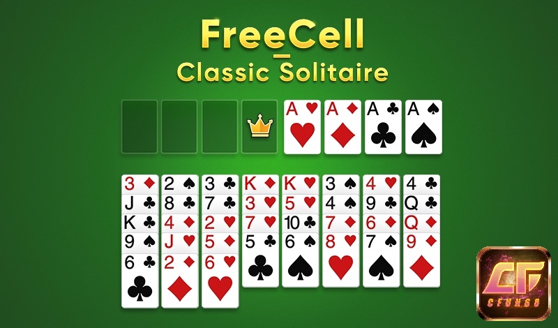 FreeCell có cách chơi đơn giản và thu hút người chơi tham gia trải nghiệm