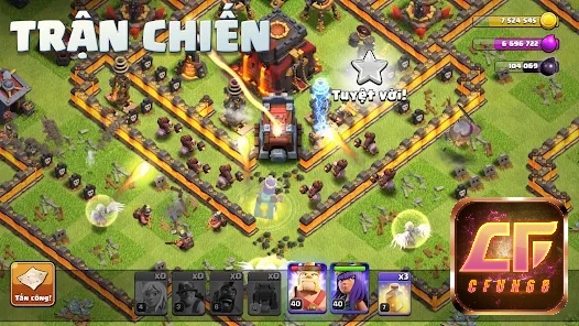 Clash of Clans là trong top game mobile chiến thuật đặc sắc với đồ hoạ đẹp mắt