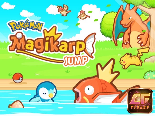 Game pokemon mobile - Pokémon: Magikarp Jump nơi người chơi nuôi “cá chép mặt ngu" để tham gia các giải đấu nhảy 