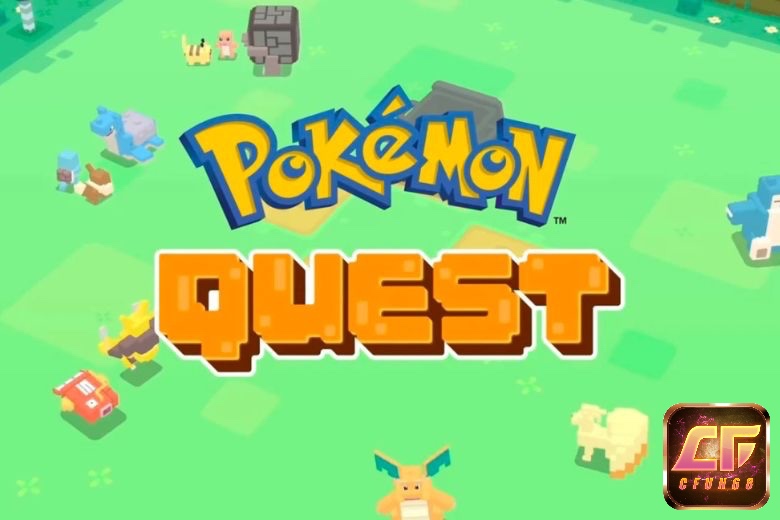 Game pokemon mobile - Pokemon Quest sở hữu phong cách đồ hoạ khối vuông giống Minecraft