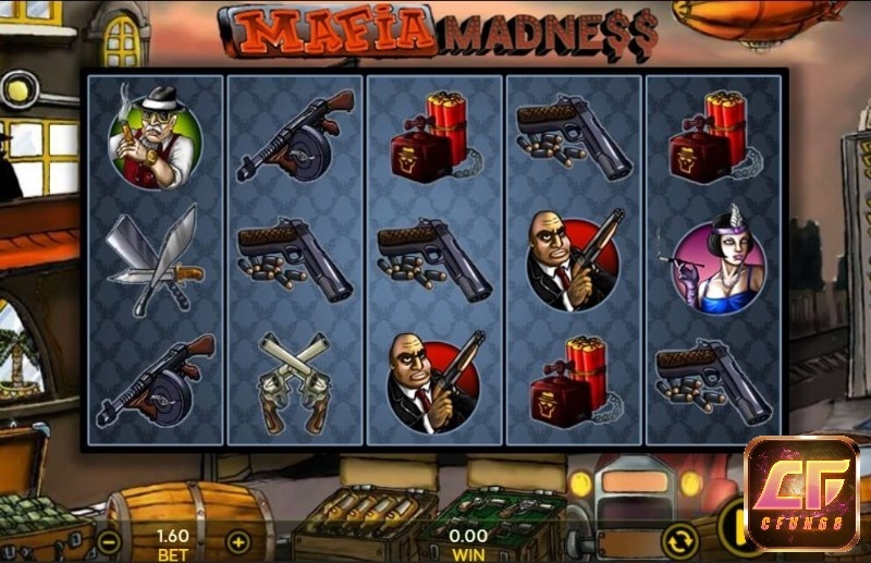 Mafia Madne$$: Slot 888 về vụ cướp ngân hàng, RTP 91,69%