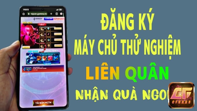 Đăng ký tài khoản máy chủ thử nghiệm Liên Quân vô cùng đơn giản